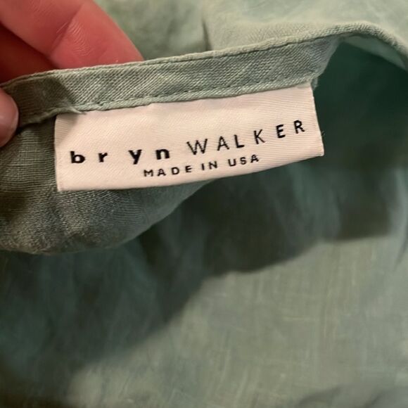 Bryn Walker Mint Green Linen Tunic Top, size XL - Picture 6 of 8
